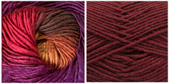 BURGUNDY + ORCHID - Embossed Phoenix Scarf KIT