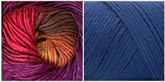 NAVY + ORCHID (100% ACRYLIC)- Embossed Natura Hat KIT