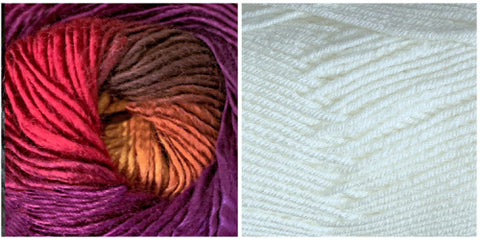 WHITE + ORCHID - Embossed Phoenix Scarf KIT