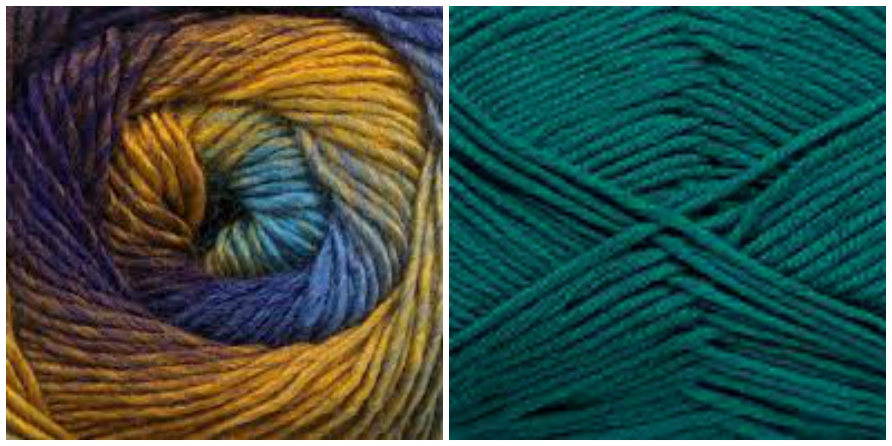 TEAL + PEACOCK - Embossed Phoenix Scarf KIT - Bonita Patterns