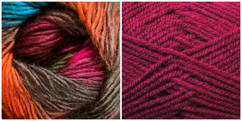 LIGHT FUCHSIA + PEACE LILY - Embossed Phoenix Vortex Shawl KIT