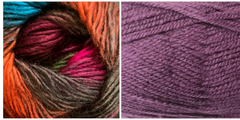 LAVENDER + PEACE LILY - Embossed Fall Pocket Shawl KIT