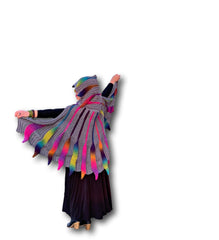 Embossed Phoenix Hooded Cape Crochet Pattern - Bonita Patterns