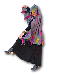 Embossed Phoenix Hooded Cape Crochet Pattern - Bonita Patterns