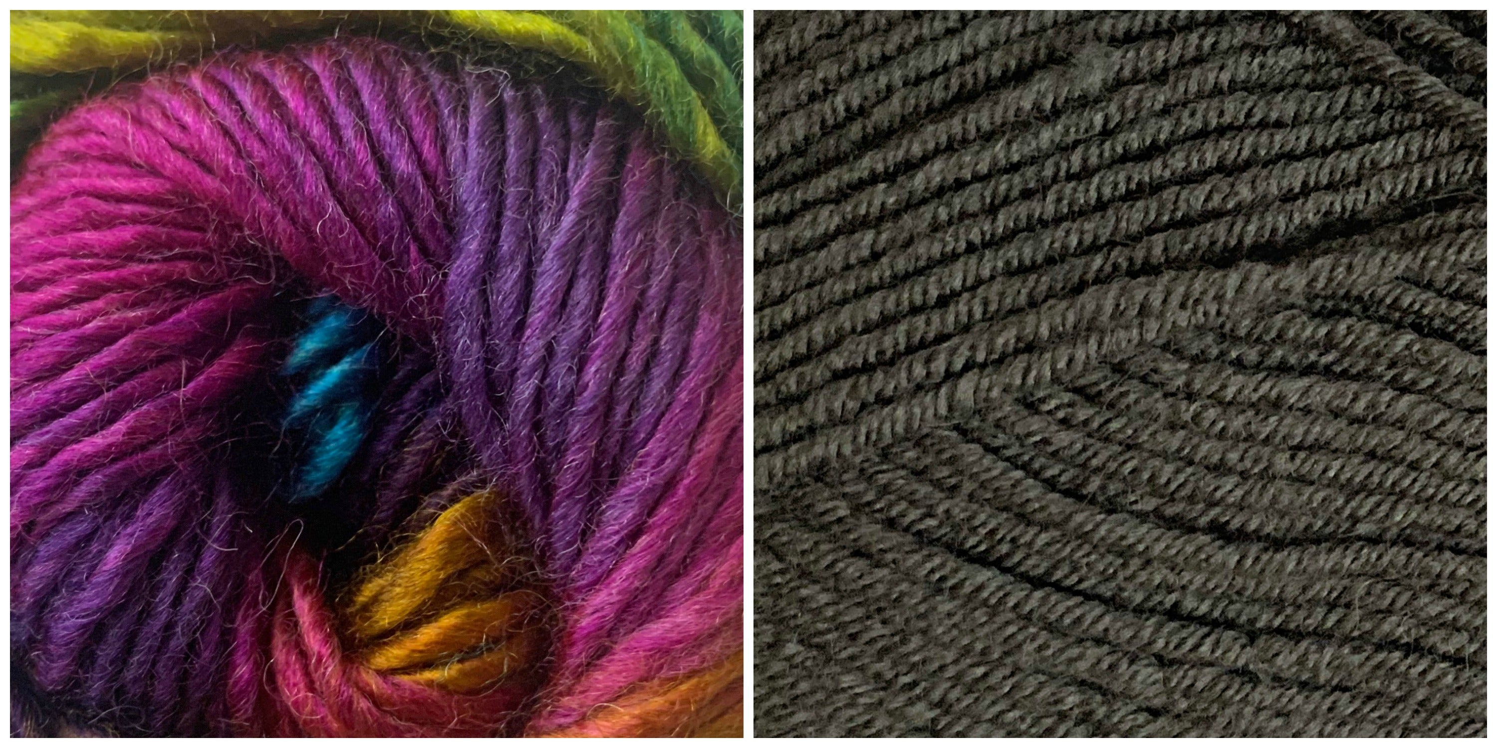 DARK GRAY + PRISM - Embossed Phoenix Vortex Shawl KIT - Bonita Patterns