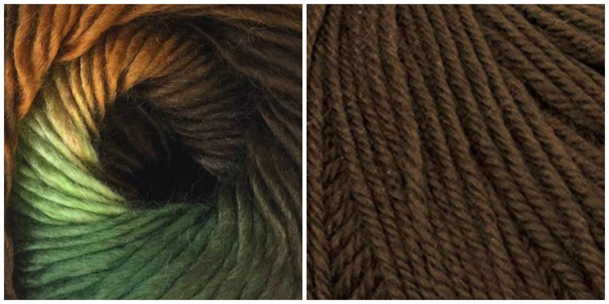 COFFEE + RAINFOREST - Embossed Phoenix Vortex Shawl KIT - Bonita Patterns