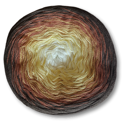 BROWN SUGAR - Embossed Leaves Hooded Cowl KIT