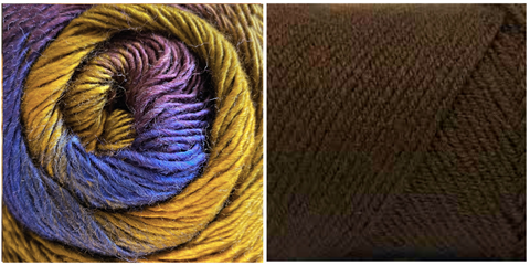 (NEW) CHOCOLATE + SPLENDOR - Embossed Fall Pocket Shawl KIT