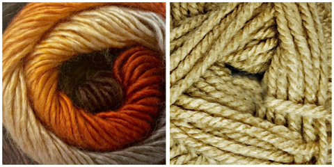 (PREORDER) BEIGE + SUNSET - Embossed Fall Pocket Shawl KIT