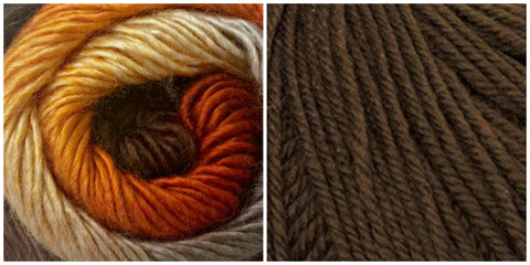 CHOCOLATE + SUNSET - Embossed Phoenix Scarf KIT