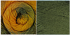 DARK GREEN + TERRAGON - Embossed Phoenix Scarf KIT