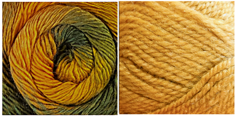 YELLOW + MUSTARD - Embossed Phoenix Scarf KIT