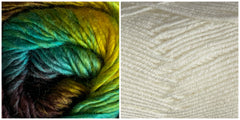 (NEW) WHITE + TREASURE - Embossed Fall Pocket Shawl KIT