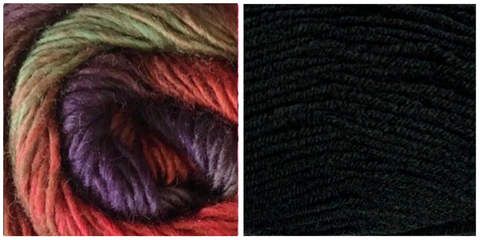 BLACK + VERDANA - Embossed Fall Pocket Shawl KIT