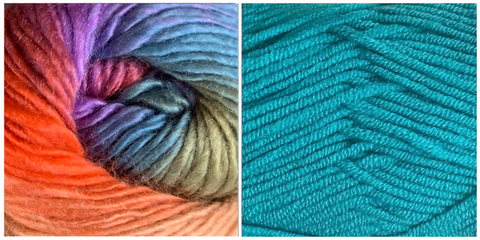 (2XL - 3XL) - Vic - KIT TURQUOISE + ZINNIA (100% Acrylic)