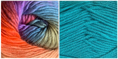 TURQUOISE + ZINNIA - Embossed Fall Pocket Shawl KIT