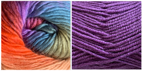 VIOLET + ZINNIA - Embossed Phoenix Vortex Shawl KIT