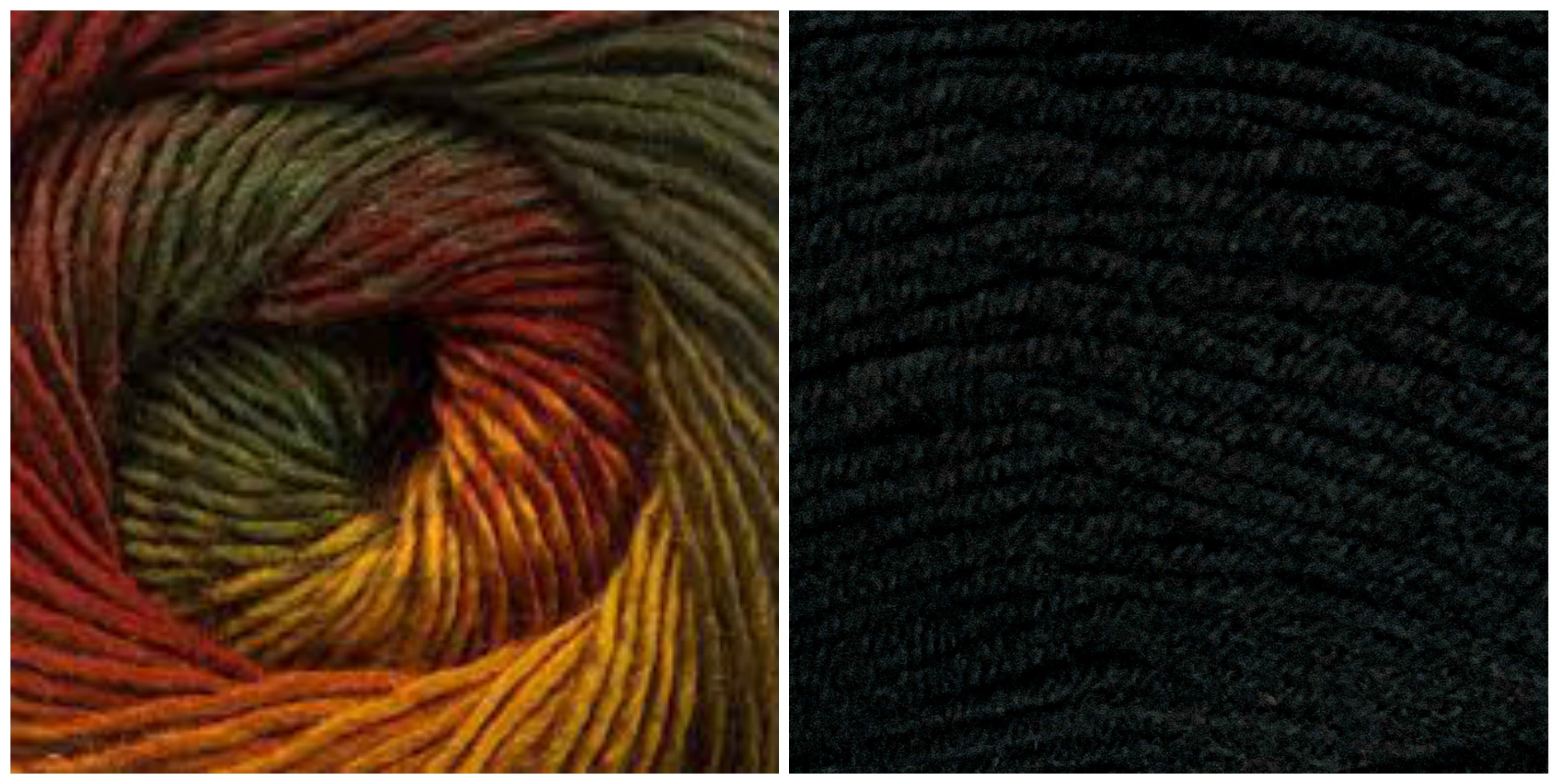BLACK + EARTHY - Embossed Phoenix Vortex Shawl KIT - Bonita Patterns