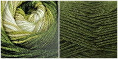 100% ACRYLIC - OLIVE + DARK FOREST Phoenix Cape Kit - Bonita Patterns