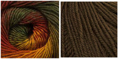 COFFEE + EARTHY - Embossed Phoenix Vortex Shawl KIT - Bonita Patterns