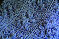 Embossed Leaves Blanket - Bonita Patterns