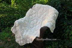 Embossed Daisy Blanket - Bonita Patterns