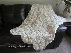 Embossed Daisy Blanket - Bonita Patterns