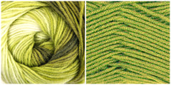 100% ACRYLIC -GREEN + GREEN FOREST LIGHT Phoenix Cape Kit - Bonita Patterns