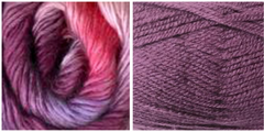 LAVENDER + FUCHSIA - Embossed Fall Pocket Shawl KIT