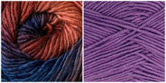 LAVENDER + BERRY SWIRL - Embossed Phoenix Hooded Cape KIT - Bonita Patterns