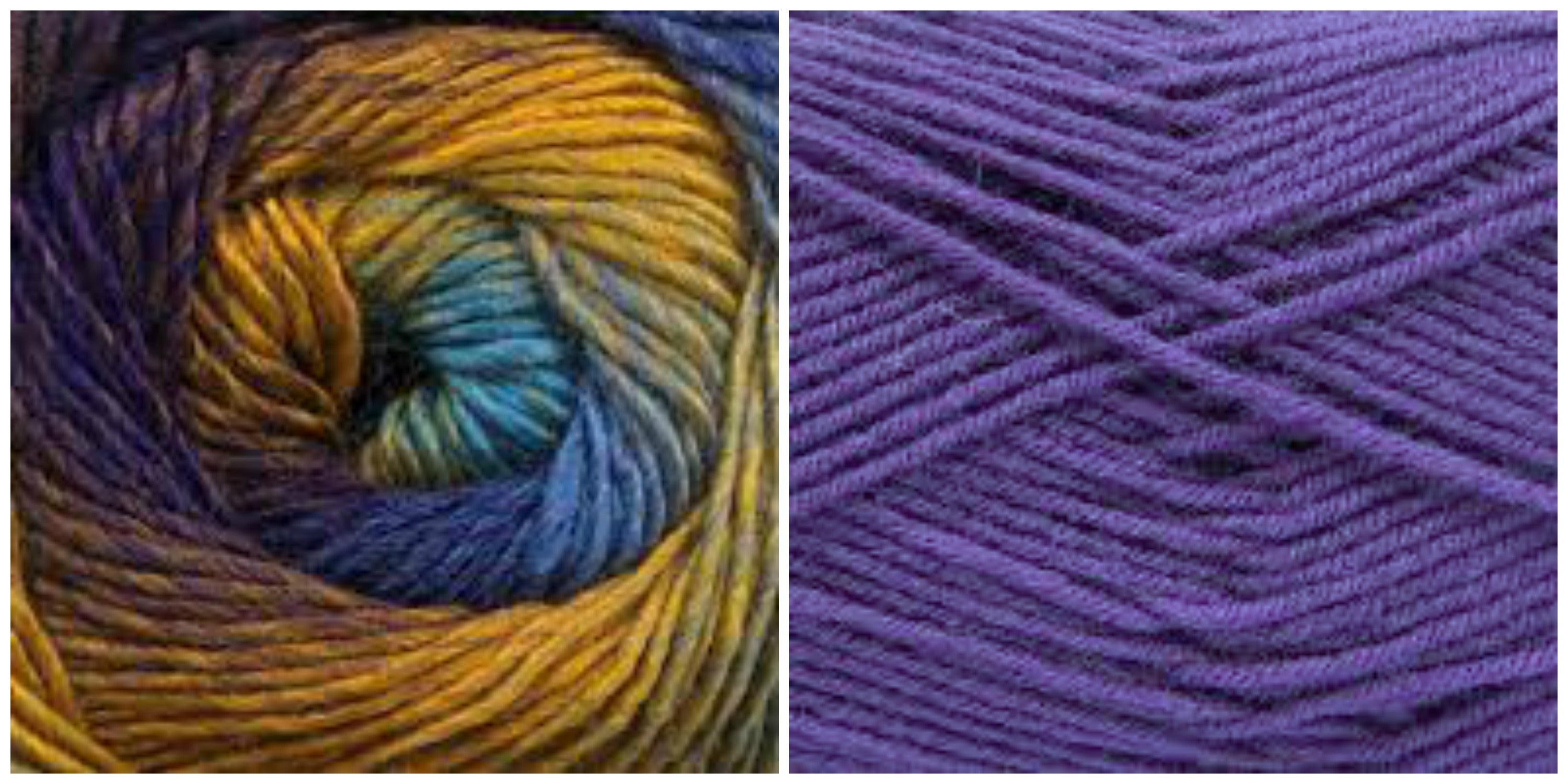 LIGHT LAVENDER + PEACOCK - Embossed Phoenix Vortex Shawl KIT - Bonita Patterns