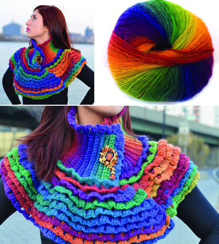 Ruffled Victorian Cowl Kit - Bonita Patterns