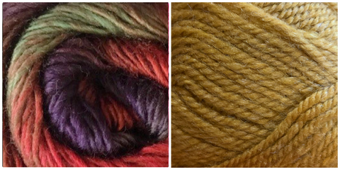 MUSTARD + VERDANA - Embossed Fall Pocket Shawl KIT