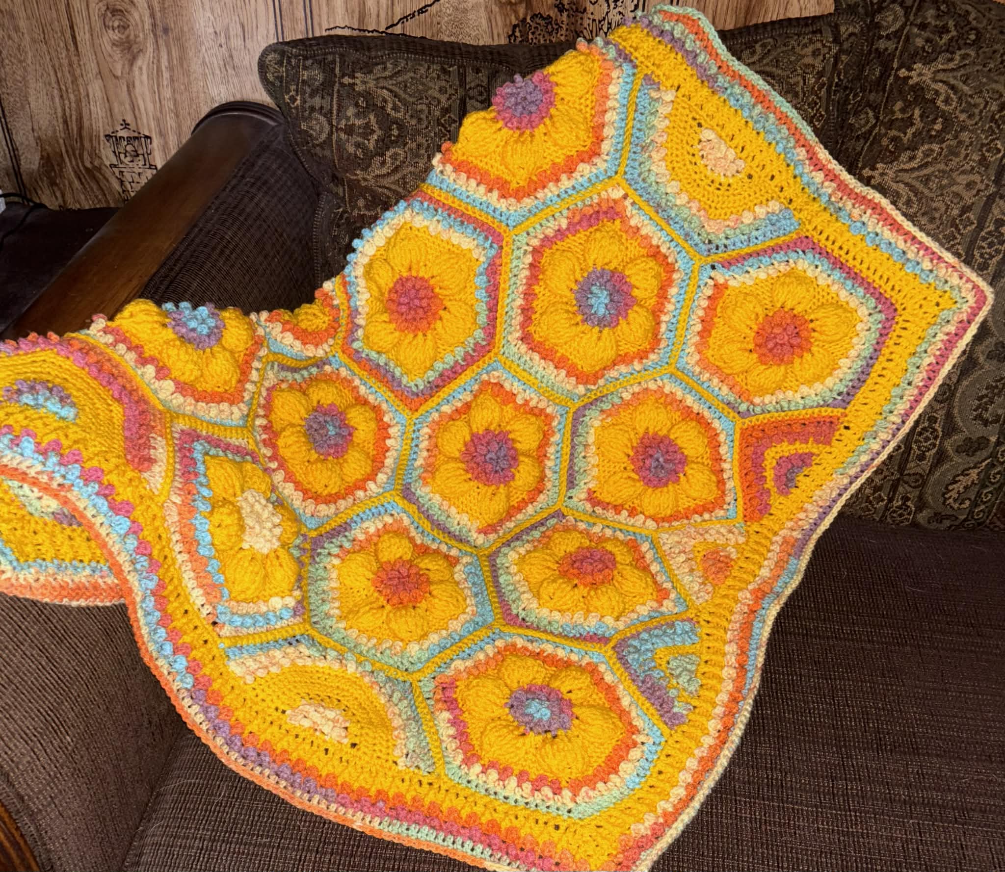 Embossed Hexagon Baby/Toddler/Lap Blanket