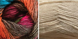 BEIGE + DREAMING COLORFUL - Embossed Natura Shawl KIT