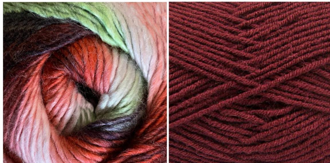 BURGUNDY / CROSSWORD Flower Hat Kit