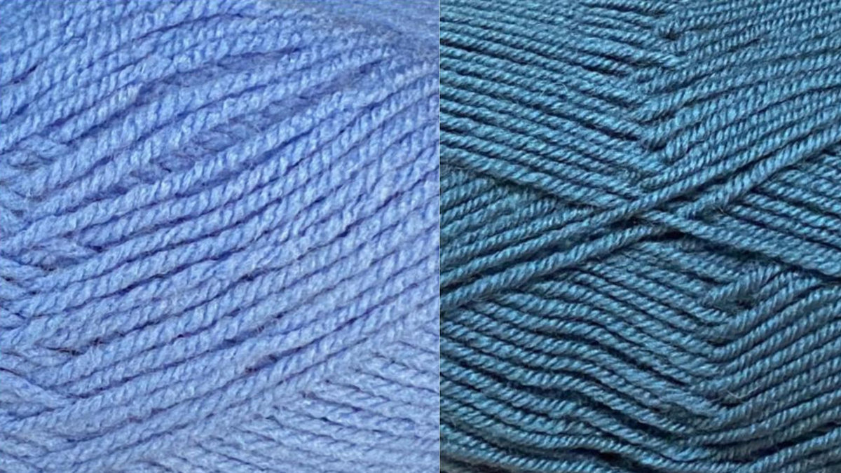 LIGHT BLUE / BLUE Flower Hat Kit