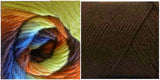 CHOCOLATE + DREAMING COLORFUL - Embossed Natura Shawl CAL