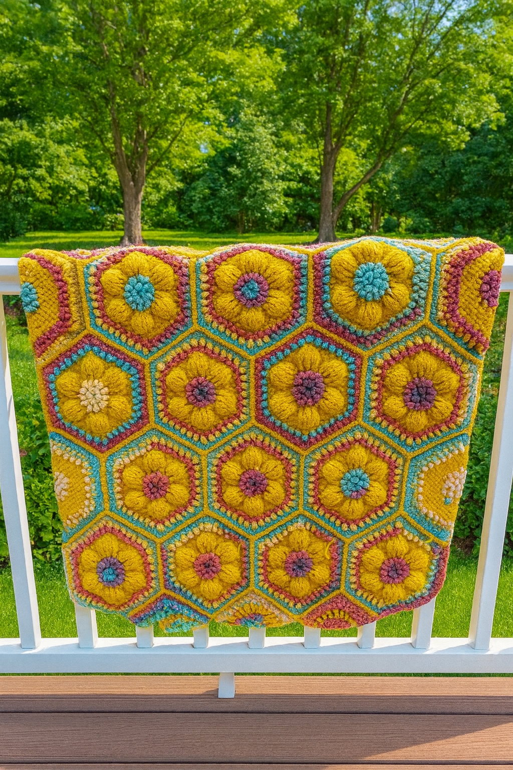 Embossed Hexagon Baby/Toddler/Lap Blanket