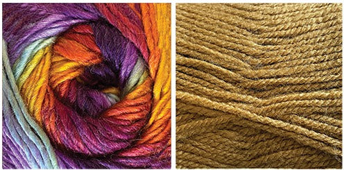 (NEW) CARAMEL + EASY TO LOVE - Embossed Phoenix Scarf KIT
