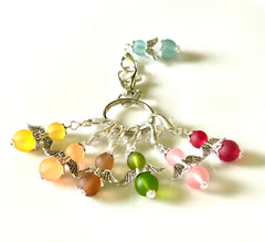 TSFA #001  Set of 7 Crochet Knitting Stitch Markers
