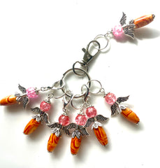 WSTG #002 Set of 7 Crochet/ Knitting Stitch Markers