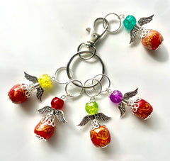 WSCA #002 Set of 5 Knitting Stitch Markers