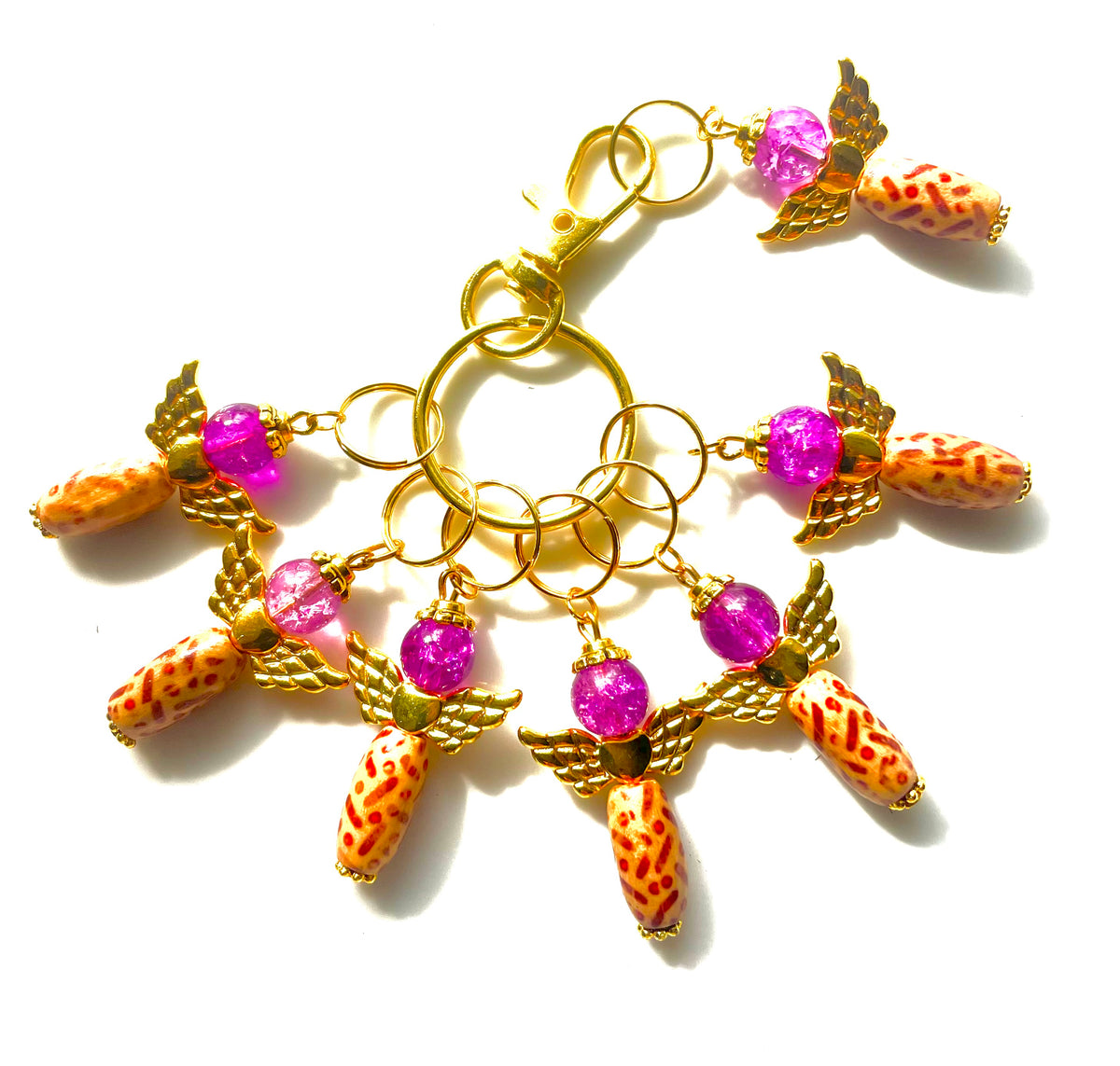 WSTG #005 Set of 7 of Knitting Stitch Markers