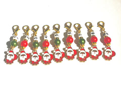 Festive Xmas Stitch Markers Set of 9