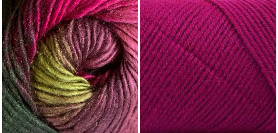 LIGHT FUCHSIA ( Dreamlicious ) / PEACE LILY ( Chromatic ) 100% Acrylic