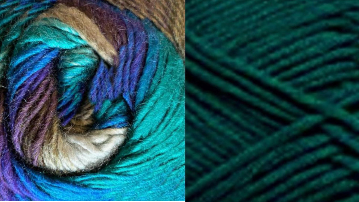 TEAL (dreamlicios ) 100% acrylic / ALL BLUES ( Chromatic Wool )
