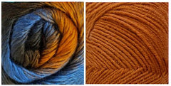TERRACOTTA + HAZEL- Embossed Natura Shawl KIT