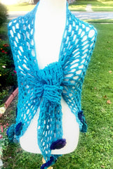 Falling Flowers Shawl Pattern