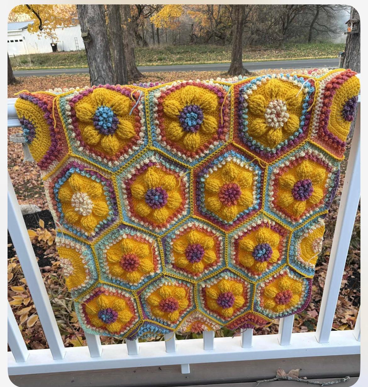 Embossed Hexagon Baby/Toddler/Lap Blanket